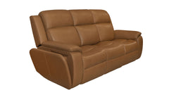 Camel Brown Leather Full Body Massage Power Sofa