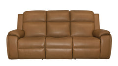 Camel Brown Leather Full Body Massage Power Sofa
