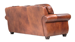 Chevy Fortune Molasses Leather Sofa