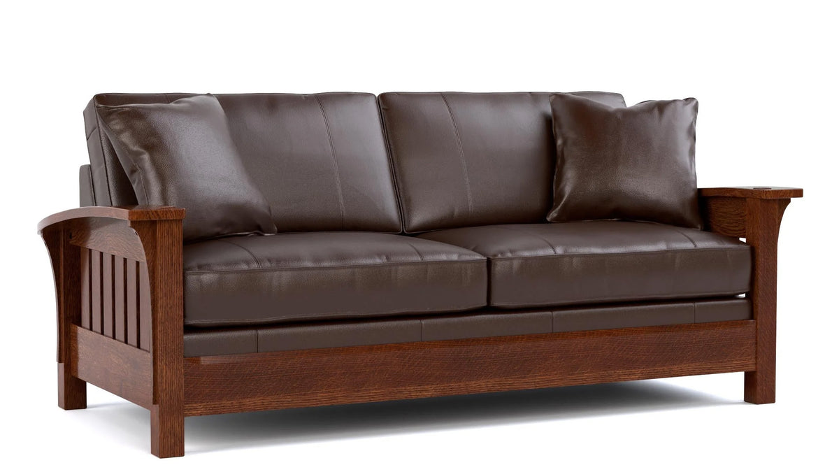 Stickley Coleman Boot Leather Sofa