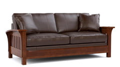 Stickley Coleman Boot Leather Sofa