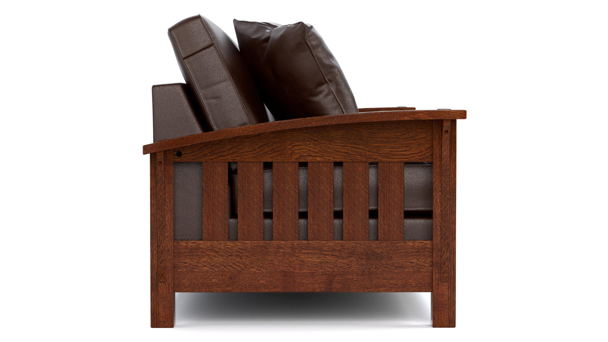 Stickley Coleman Boot Leather Sofa