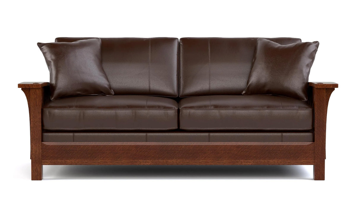 Stickley Coleman Boot Leather Sofa