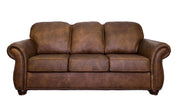 Chevy Mustang Soar Leather Sofa | 100% Top-Grain Leather | Gallery Furniture