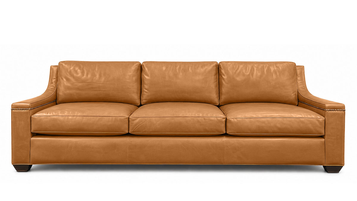 Haven Tobacco 100% Leather Sofa by Bob Timberlake | Leather Couch | Gallery Furniture