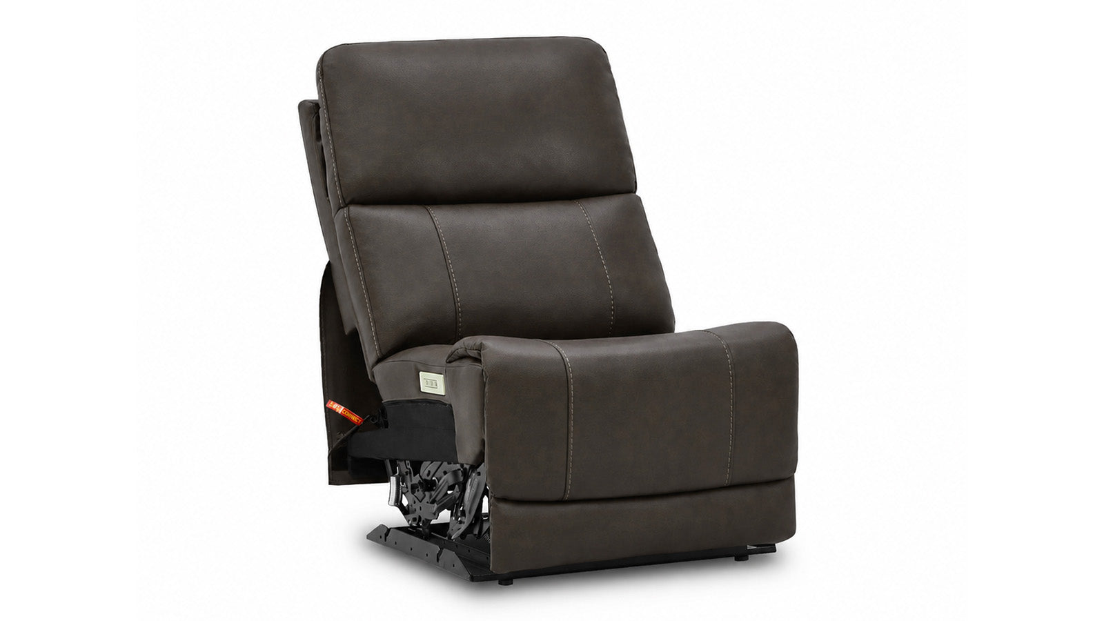 armless chair on white background