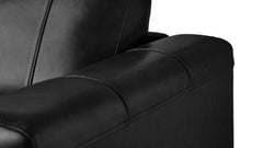 Loveseat  Fiero Black Leather Match