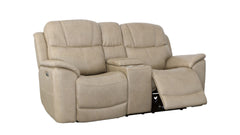 Conjunto de 3 piezas Adobe Pebblestone Piel P3 Reclinables Eléctricos