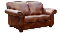 Navasota Leather Loveseat