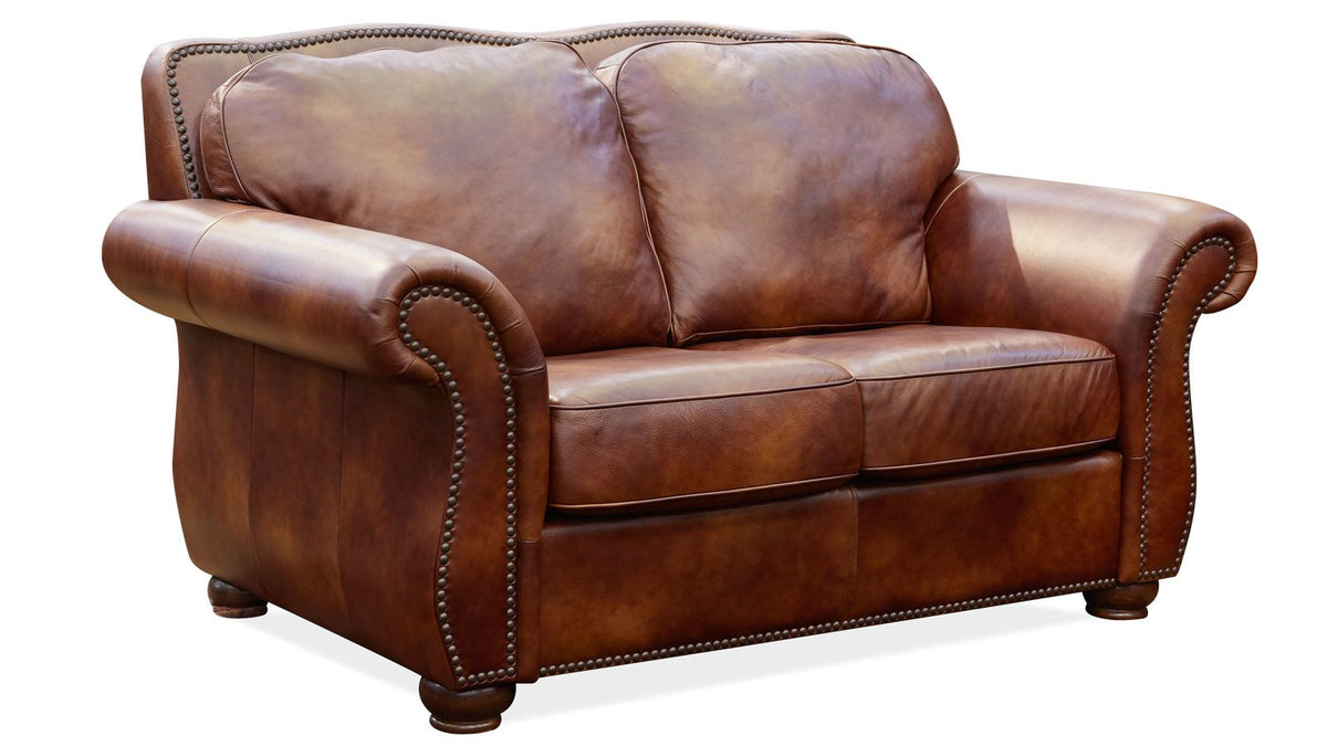 Navasota Leather Loveseat