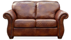 Navasota Leather Loveseat