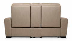 Sofá modular beige sobre fondo blanco