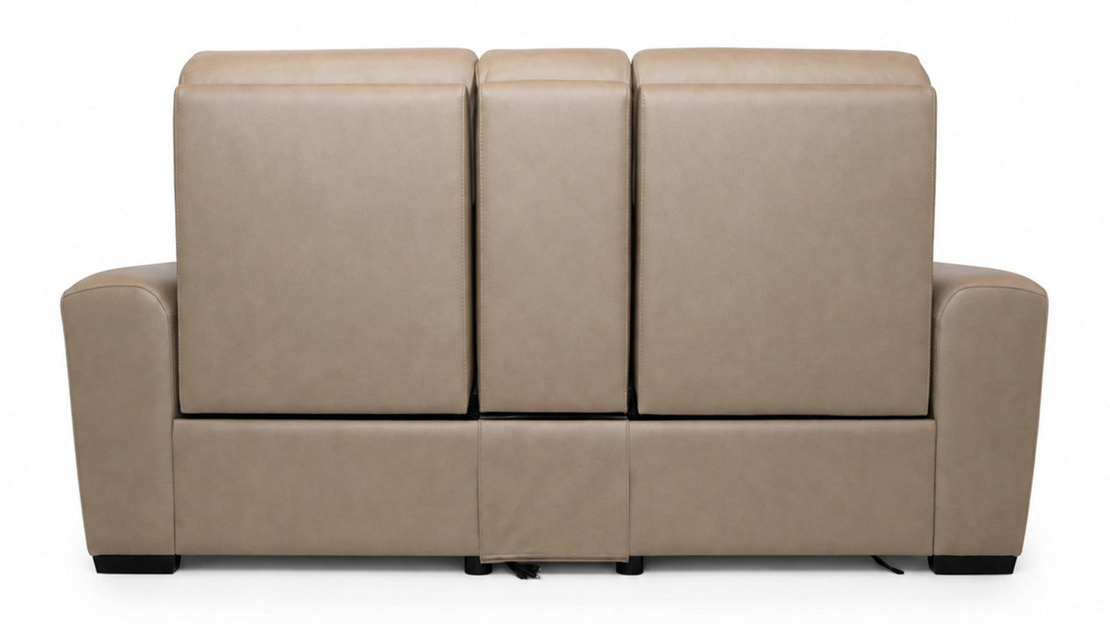 Sofá modular beige sobre fondo blanco