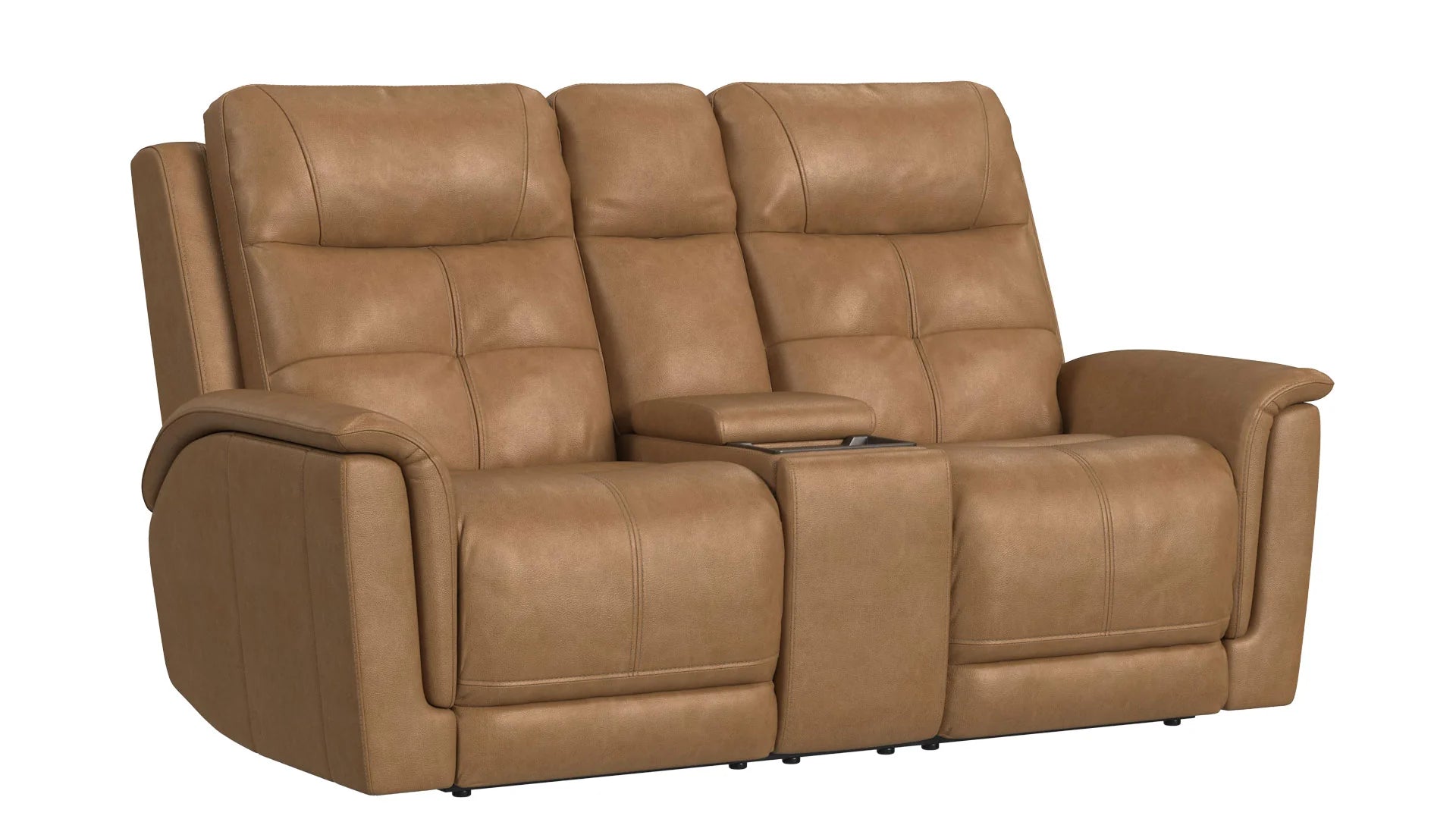 Mack's Heart Latte Brown Leather P5 Power Reclining Collection