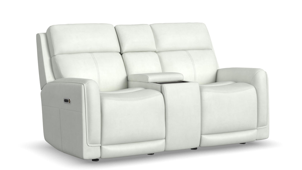 Artic Power Gliding Loveseat with Console