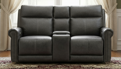 Weathered Stone P3 Power Reclining Loveseat w/Console