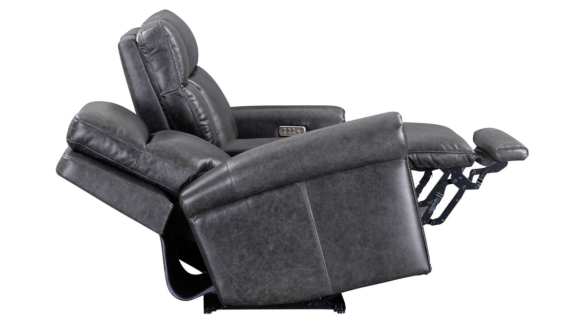 Weathered Stone P3 Power Reclining Loveseat w/Console