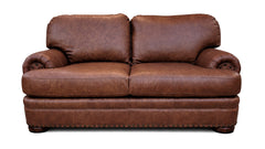 Whiskey Leather Loveseat