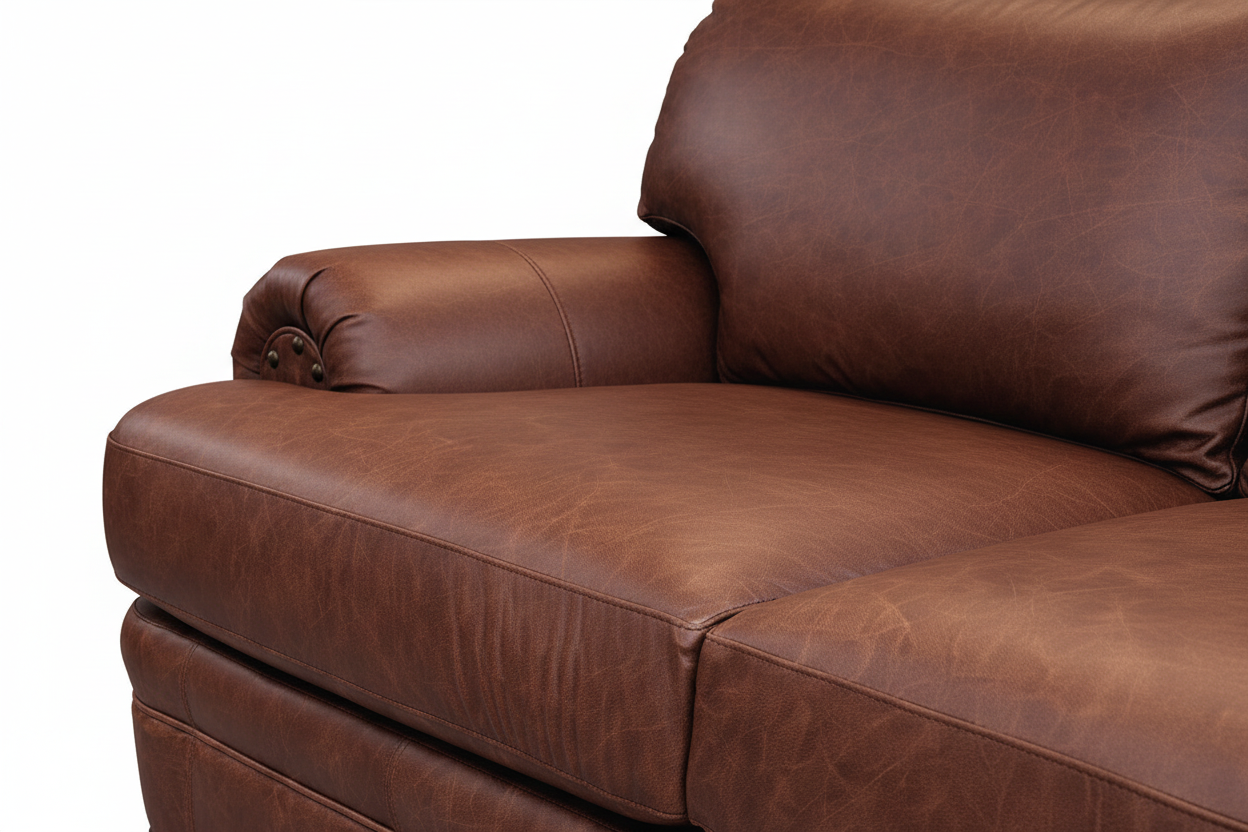 Whiskey Leather Loveseat