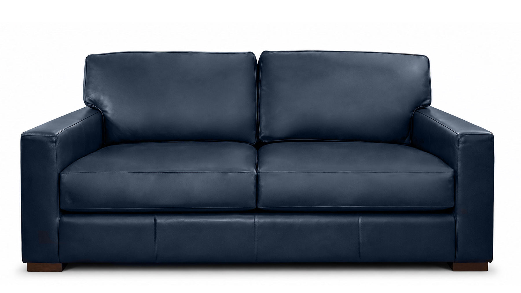 Revelation Oceanic Blue Top Grain Leather Loveseat