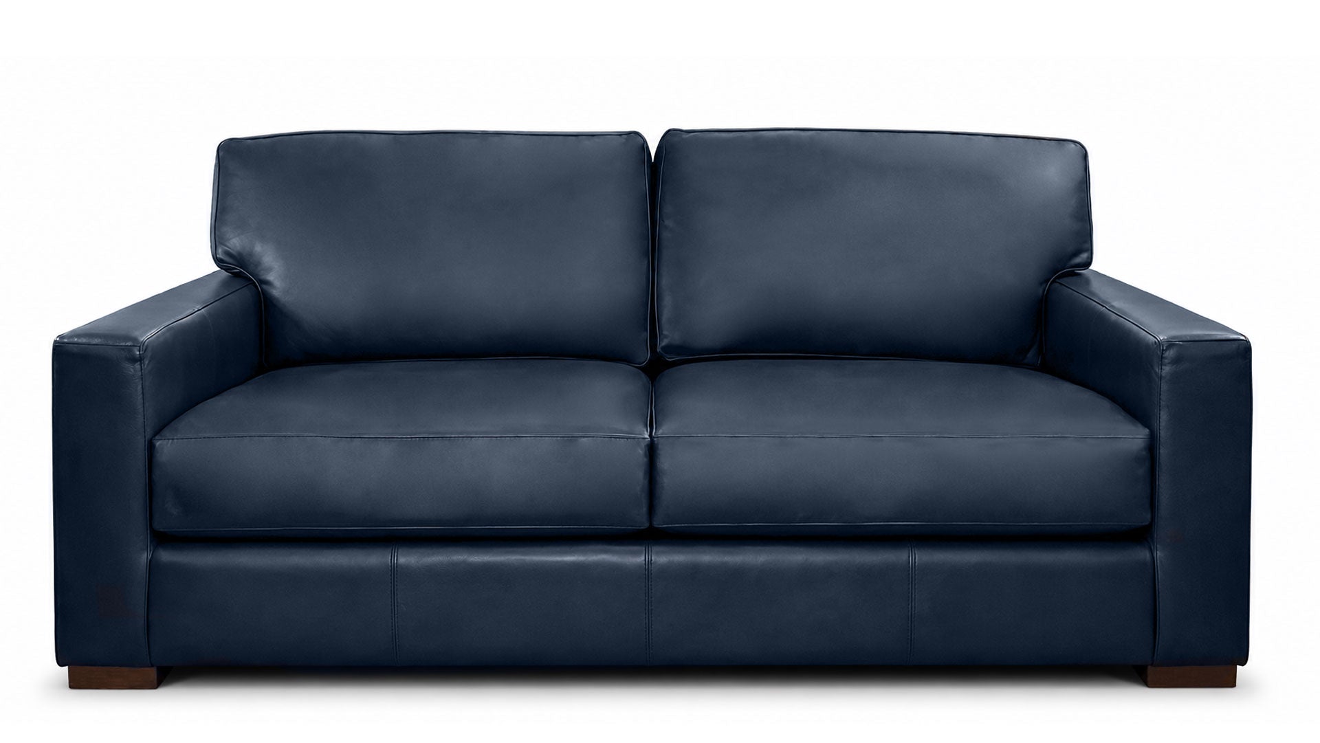 Revelation Oceanic Blue Top Grain Leather Loveseat