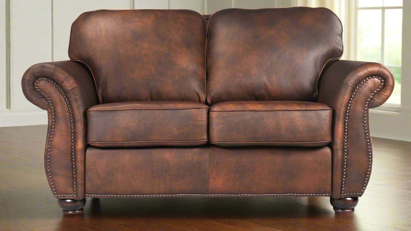 Chevy Mustang Soar Leather Loveseat