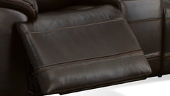 Secretariat Burgundy Leather P2 Power Reclining Loveseat w/Console