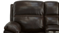 Secretariat Burgundy Leather P2 Power Reclining Loveseat w/Console