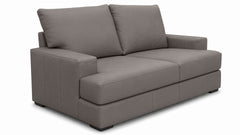Sofá de dos plazas «Smoke» de cuero de grano superior de alta calidad de Mayo | Fabricado en EE. UU. | Disponible hoy mismo | Gallery Furniture