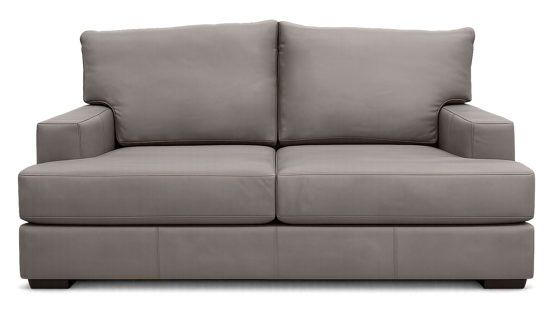 Sofá de dos plazas «Smoke» de cuero de grano superior de alta calidad de Mayo | Fabricado en EE. UU. | Disponible hoy mismo | Gallery Furniture