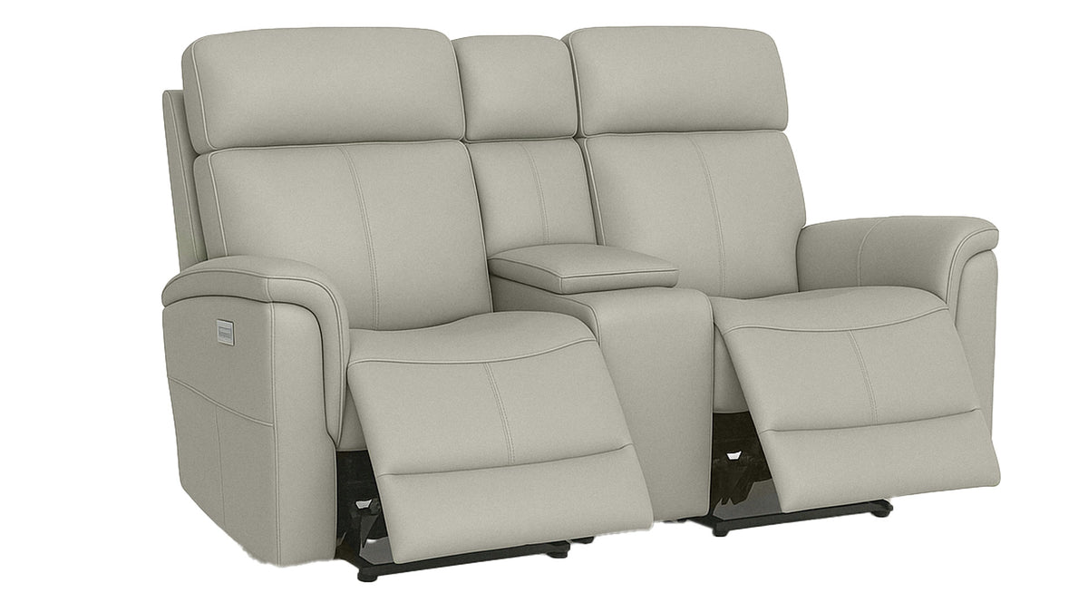 All Day Dove Power Reclining Loveseat