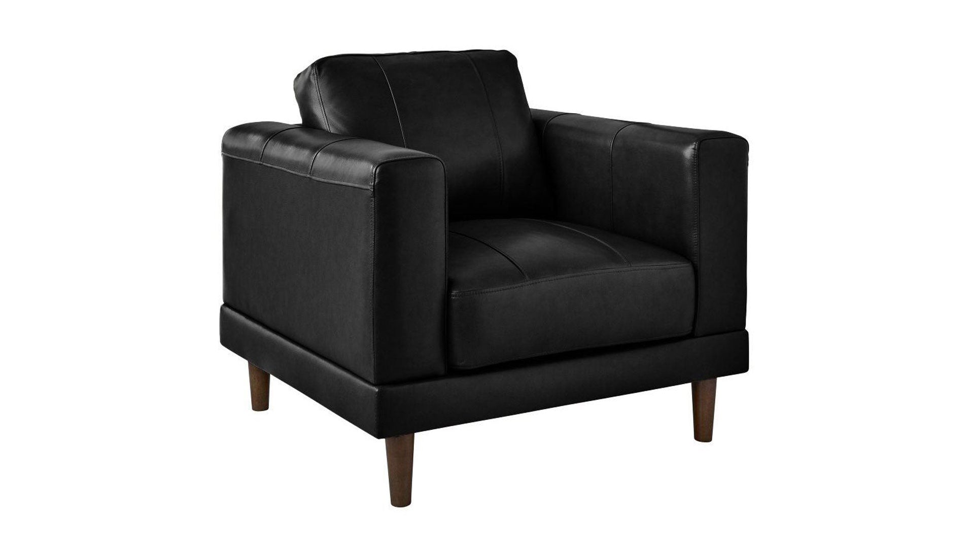 Fiero Black Leather Match Chair