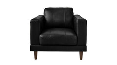 Fiero Black Leather Match Chair