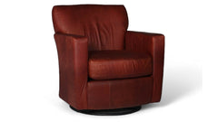 Carolyn Ox Blood Swivel Chair