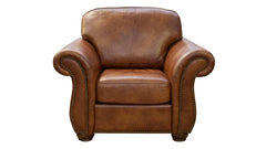 4 Pc Navasota Molasses Leather Living Room Set (Sofa, Loveseat, Chair, & Ottoman)