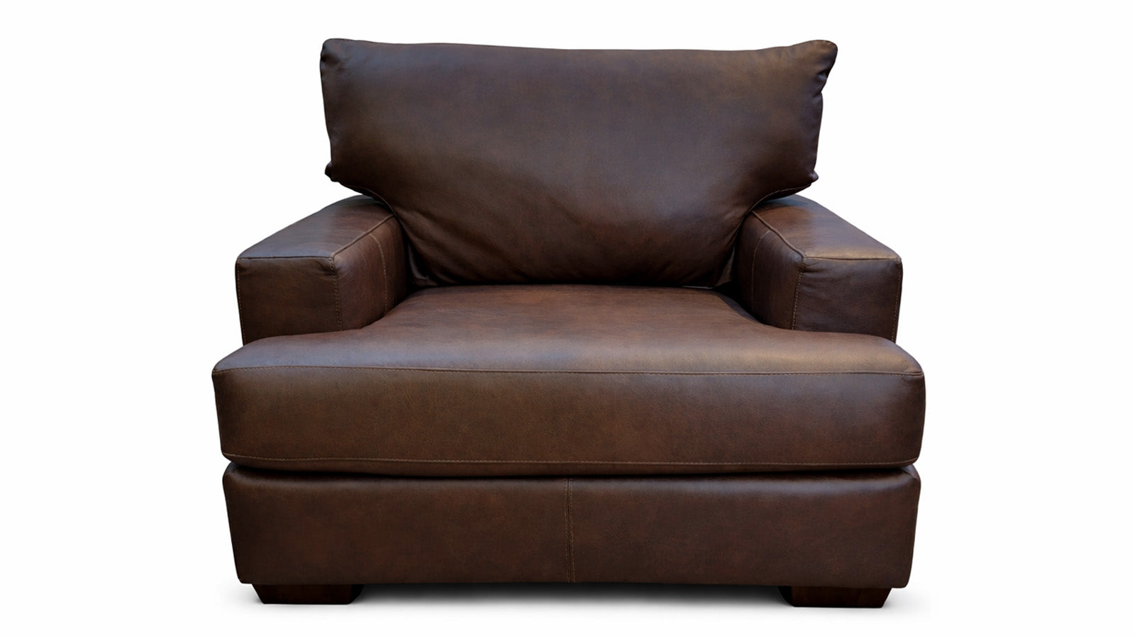Sillón de cuero Spot On y medio