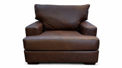 Sillón de cuero Spot On y medio