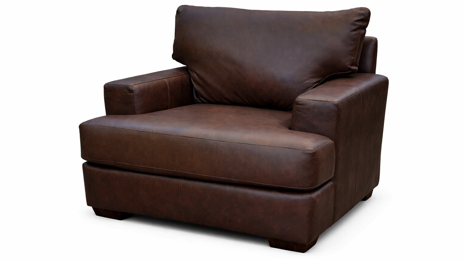 Sillón de cuero Spot On y medio