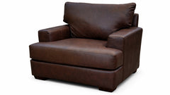 Sillón de cuero Spot On y medio
