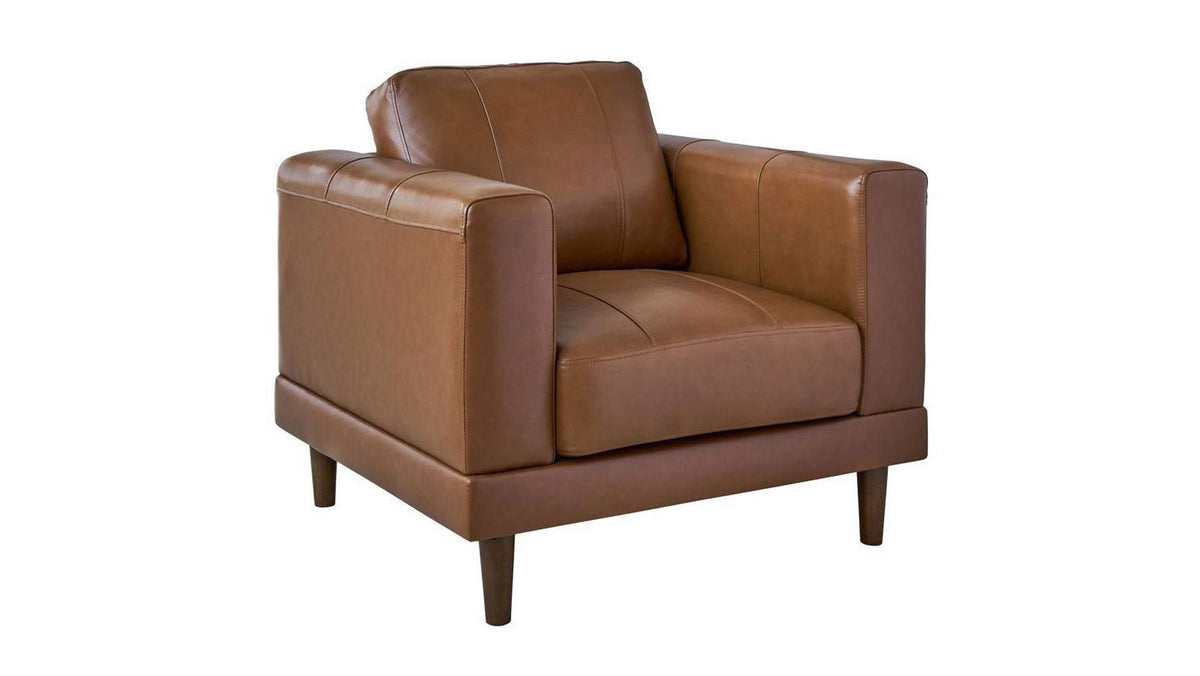 Fiero Tan Leather Match Chair