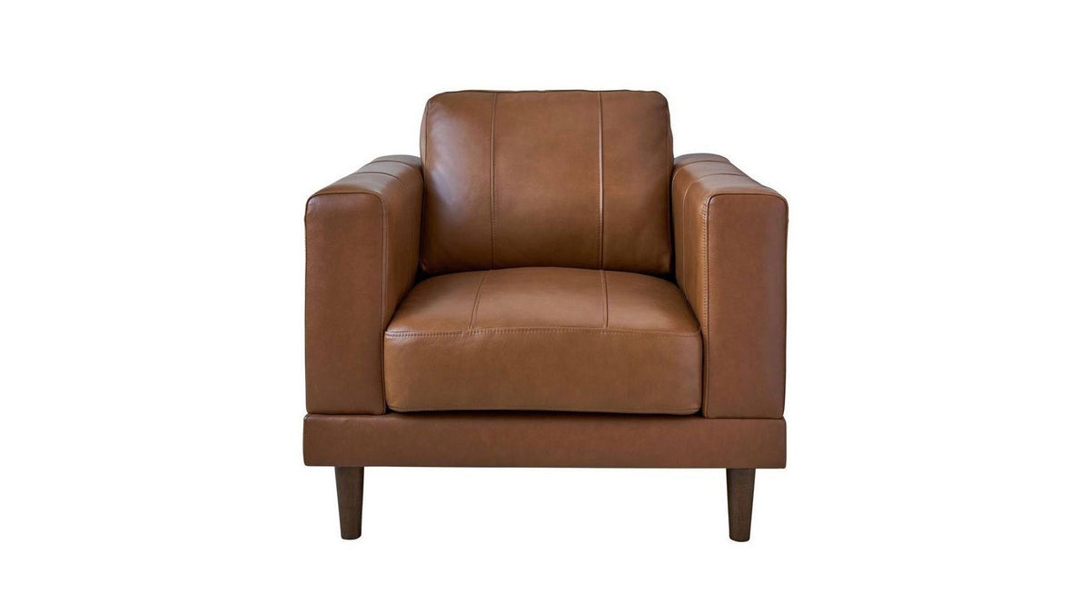 Fiero Tan Leather Match Chair