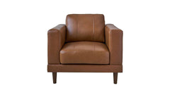 Fiero Tan Leather Match Chair