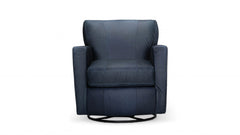 Carolyn Deep Steel Blue Swivel Chair