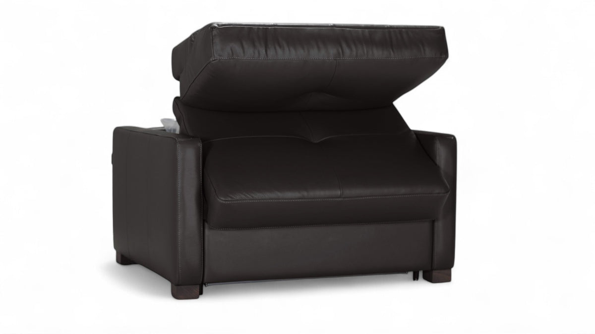 Twin Size Italy Brown Sleeper Sofa