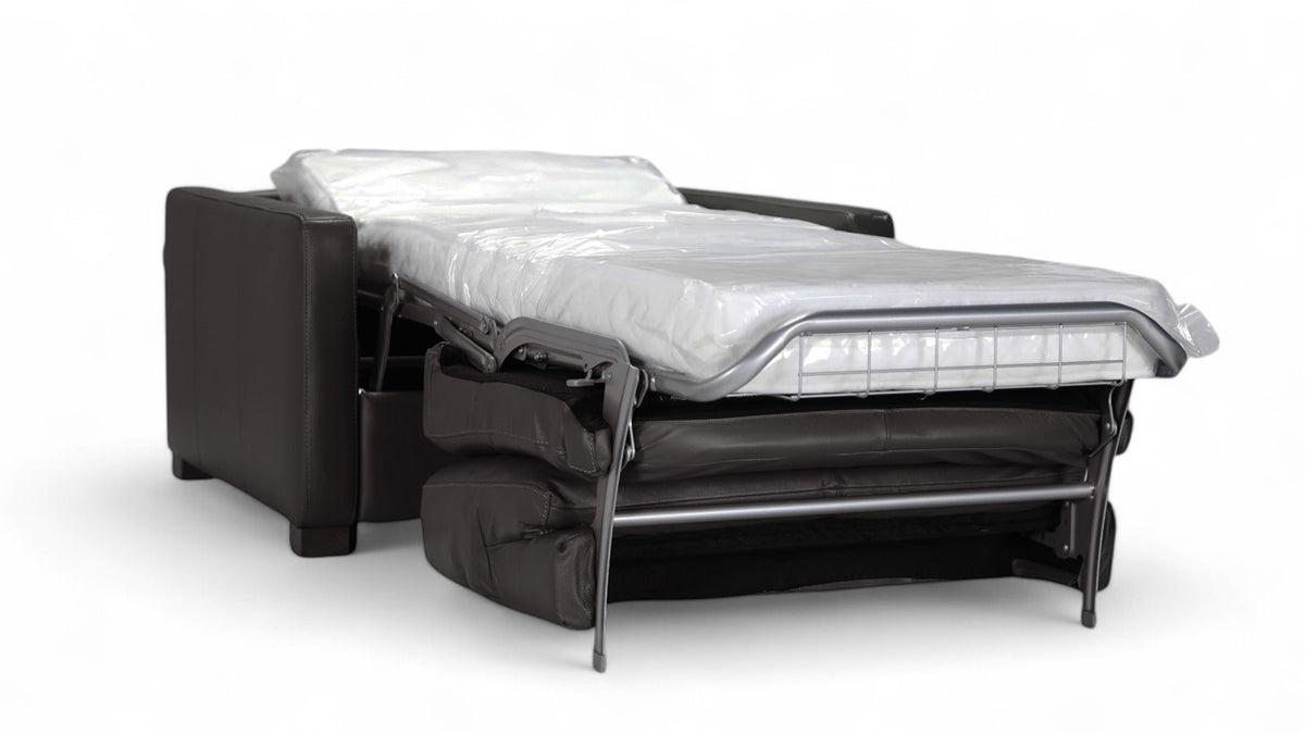 Twin Size Italy Brown Sleeper Sofa
