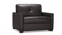 Twin Size Italy Brown Sleeper Sofa