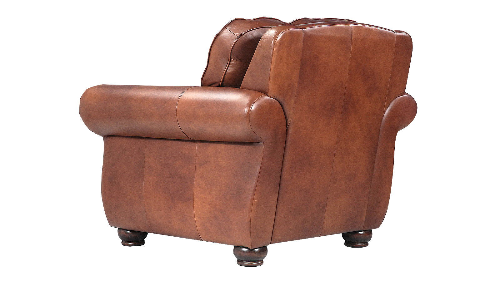 Chevy Fortune Molasses Leather Chair