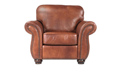 Chevy Fortune Molasses Leather Chair