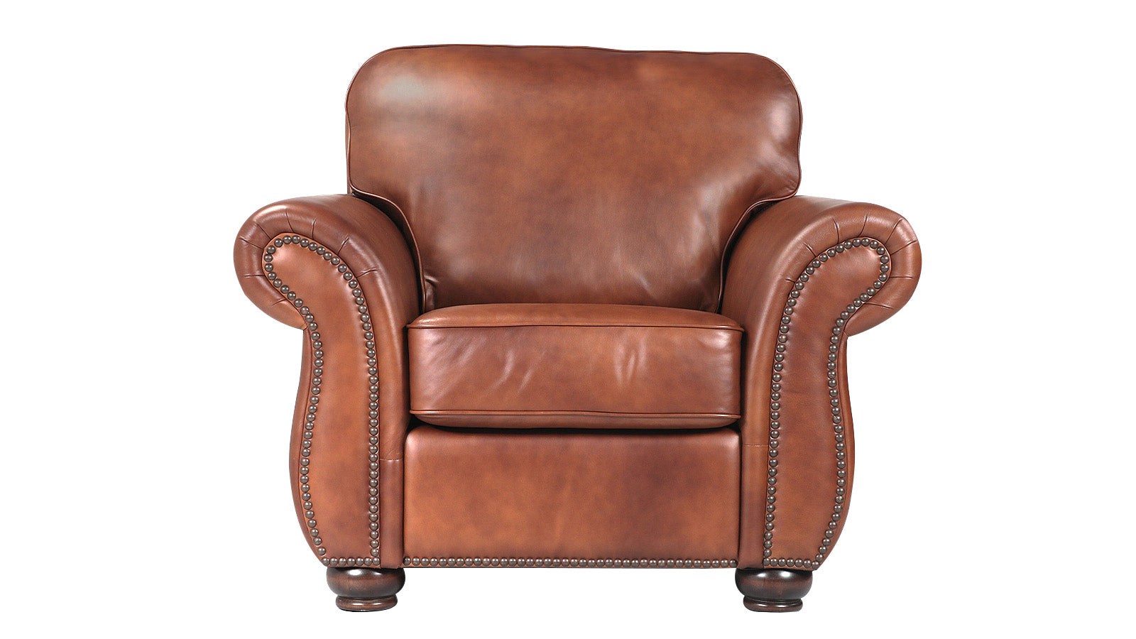 Chevy Fortune Molasses Leather Chair