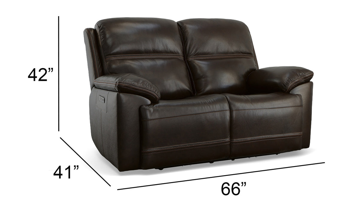 Secretariat Burgandy P2 Power Reclining Loveseat Without Console